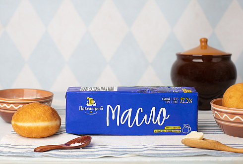 Масло сладко-сливочное м.д.ж. 72,5% пачка 500 гр.