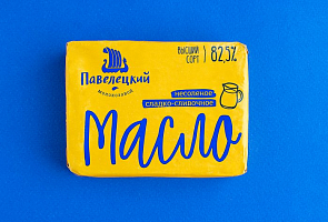 Масло сладко-сливочное м.д.ж. 82,5% пачка 180 гр.